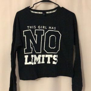 long sleeve crop top